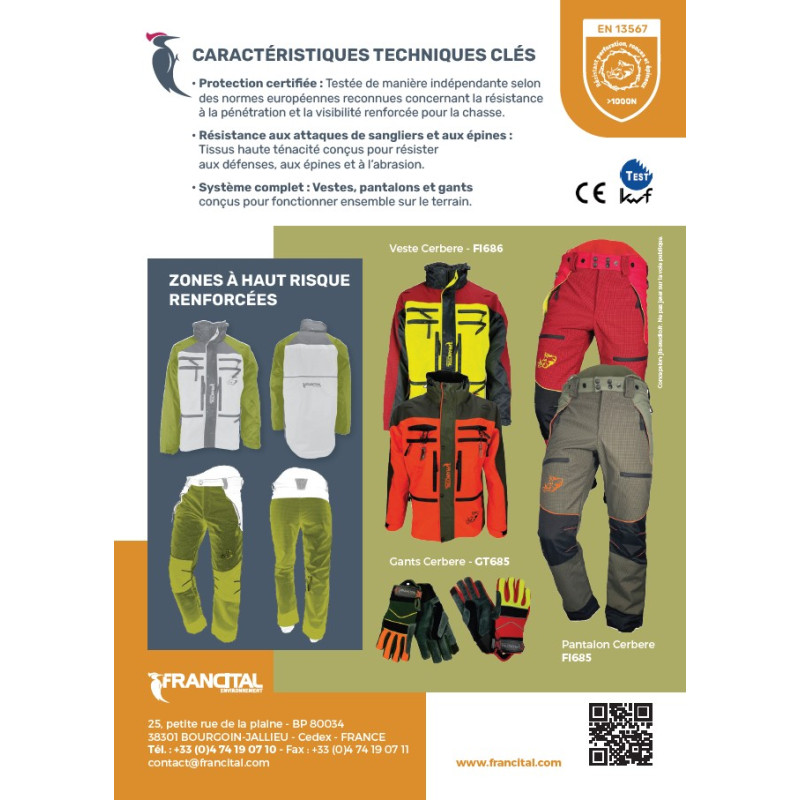 Veste de traque CERBERE